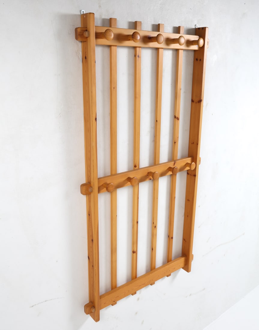 SWEDISH PINE COAT RACK C. 1970S (1 of 8)