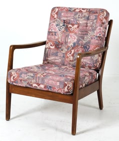 STIG T. LASSEN STYLE BEECH LOUNGE CHAIR C. 1970S