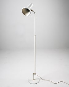 SCANDINAVIAN METAL FLOOR LAMP C. 1960S