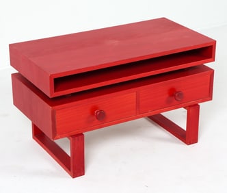 DANISH PAINTED BEECH SIDE CHEST C. 1970S