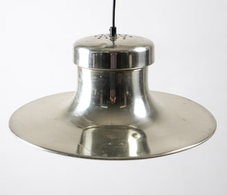 ANETA SWEDISH CHROME PENDANT LIGHT C. 1970S
