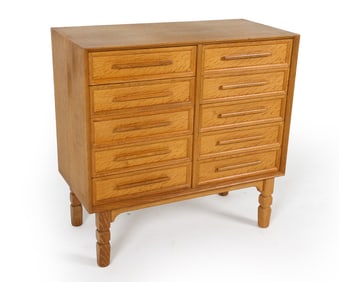 MID-CENTURY DANISH OAK CHEST OF DRAWERS C. 1970S