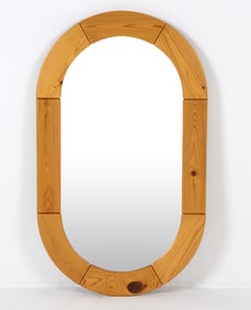SWEDISH PINE WALL MIRROR C. 1970S