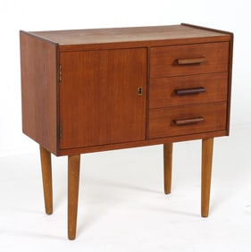 DANISH TEAK NIGHTSTAND C. 1960S