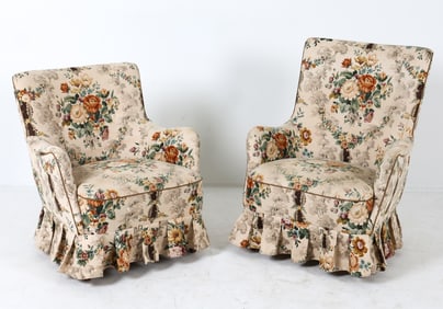 PAIR OF MID-CENTURY SCANDINAVIAN LOUNGE CHAIRS