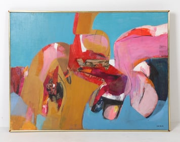JOAN MILLER (20TH C.) ABSTRACT A/C