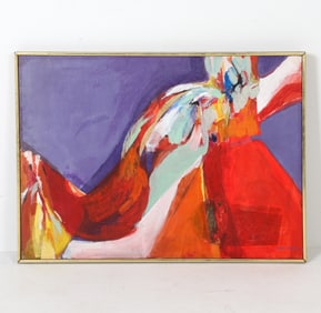 JOAN MILLER (20TH C.) ABSTRACT A/C