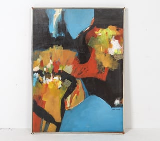 JOAN MILLER (20TH C.) ABSTRACT A/C