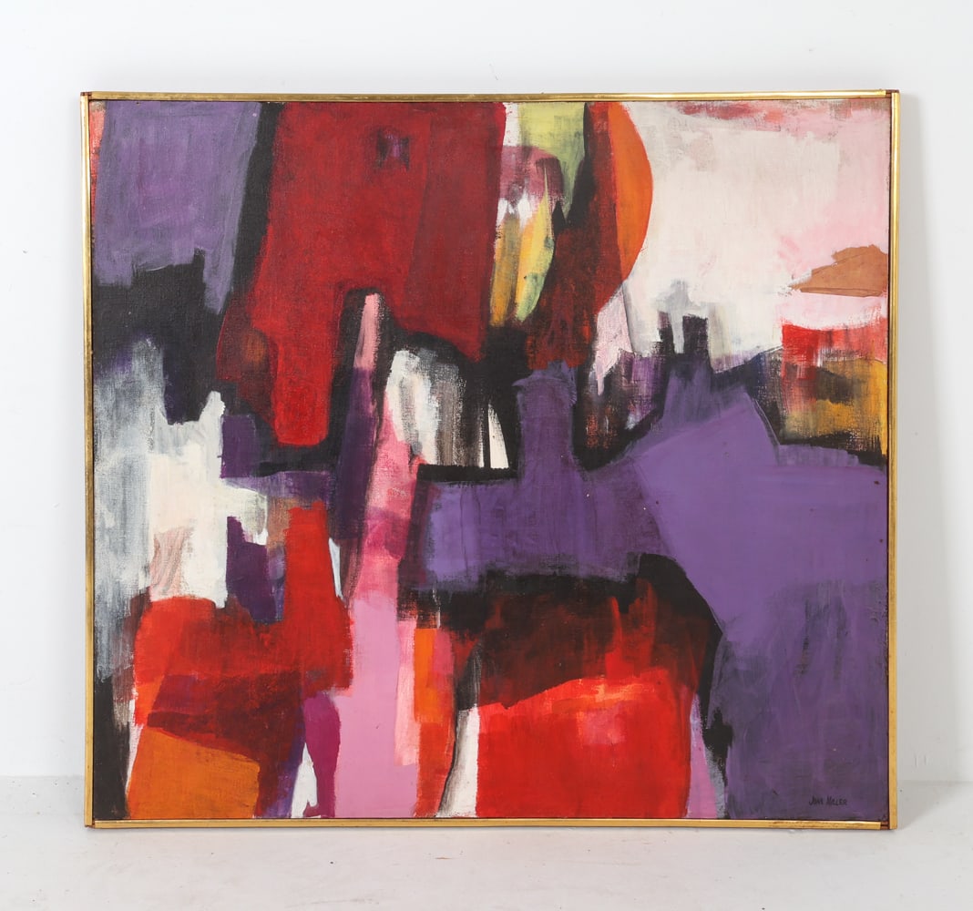 JOAN MILLER (20TH C.) ABSTRACT A/C (1 of 10)