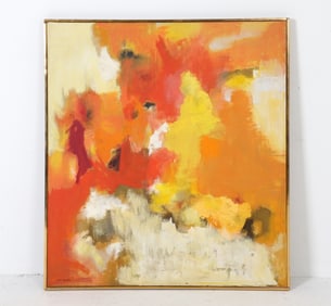 JOAN MILLER (20TH C.) ABSTRACT A/C