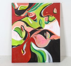 JOAN MILLER (20TH C.) ABSTRACT A/C