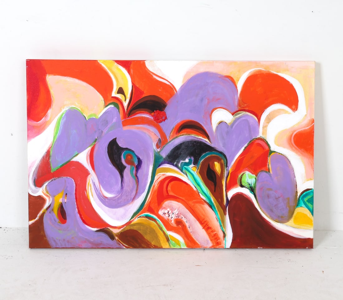 JOAN MILLER (20TH C.) ABSTRACT A/C (1 of 9)