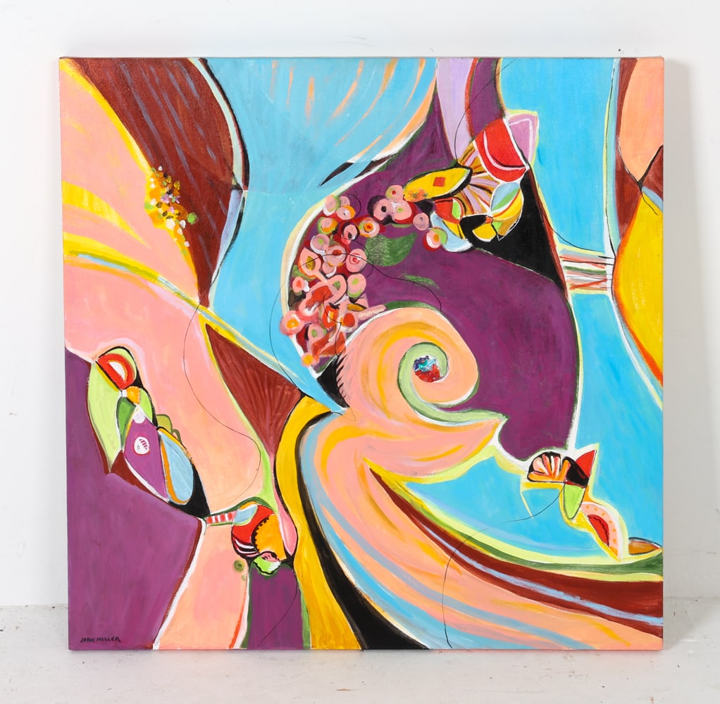 JOAN MILLER (20TH C.) ABSTRACT A/C (1 of 13)