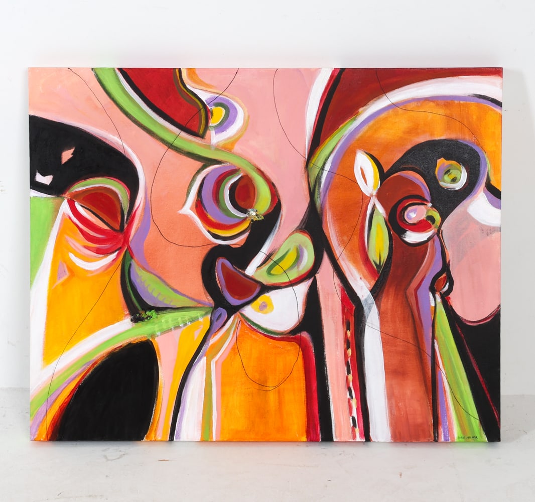 JOAN MILLER (20TH C.) ABSTRACT A/C (1 of 9)