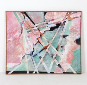 JOAN MILLER (20TH C.) ABSTRACT A/C