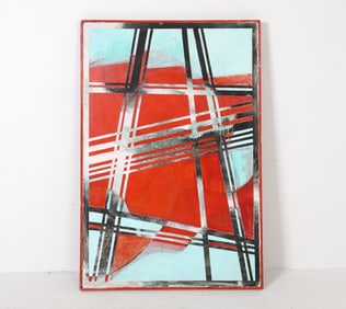 JOAN MILLER (20TH C.) ABSTRACT A/C