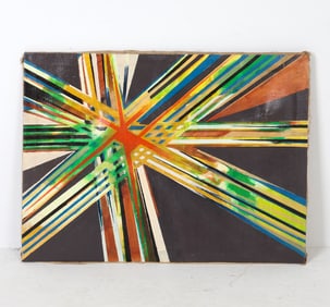 JOAN MILLER (20TH C.) ABSTRACT A/C