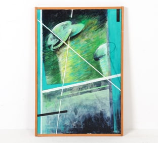 JOAN MILLER (20TH C.) ABSTRACT A/C