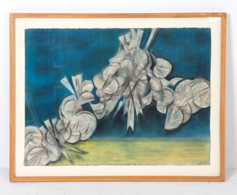 JOAN MILLER (20TH C.) ABSTRACT PASTEL