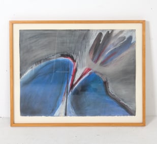 JOAN MILLER (20TH C.) ABSTRACT PASTEL