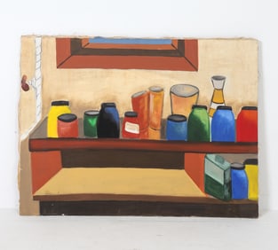 JOAN MILLER (20TH C.) STILL LIFE A/C