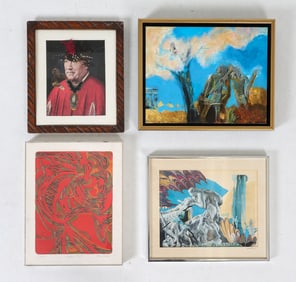 JOAN MILLER (20TH C.) ABSTRACT GROUPING