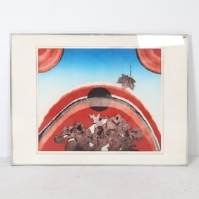 JOAN MILLER (20TH C.) ABSTRACT PRINT