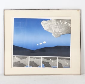 JOAN MILLER (20TH C.) ABSTRACT PRINT