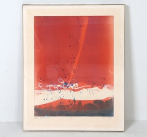 JOAN MILLER (20TH C.) ABSTRACT PRINT