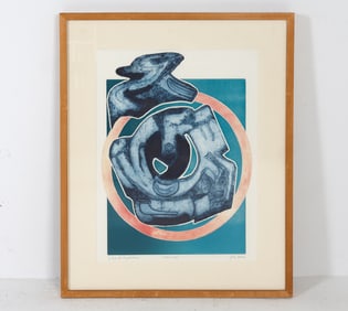 JOAN MILLER (20TH C.) ABSTRACT PRINT