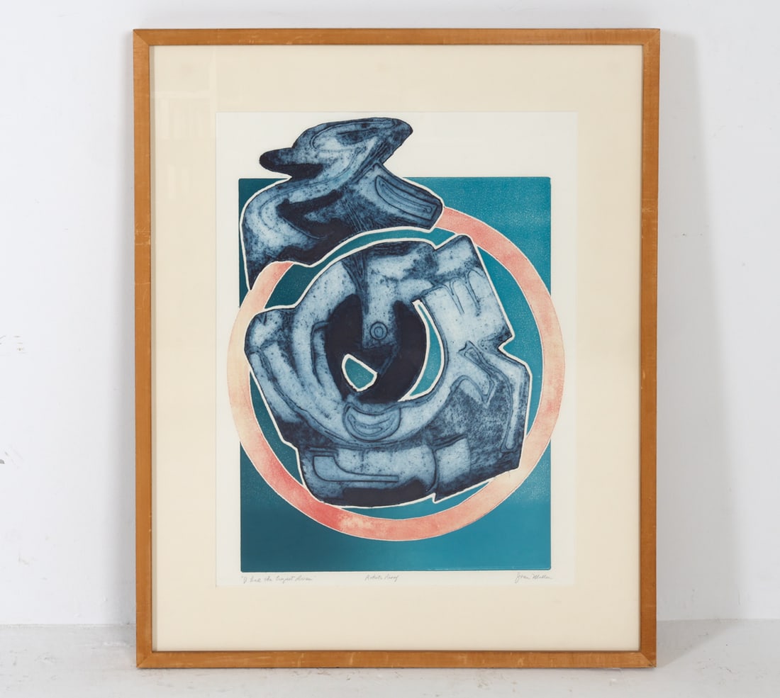 JOAN MILLER (20TH C.) ABSTRACT PRINT (1 of 10)
