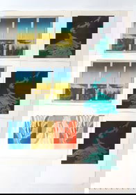 JOAN MILLER (20TH C.) ABSTRACT PRINT GROUPING