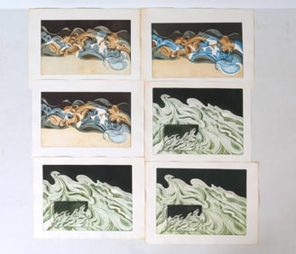 JOAN MILLER (20TH C.) ABSTRACT PRINT GROUPING