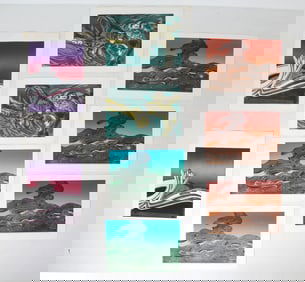 JOAN MILLER (20TH C.) ABSTRACT PRINT GROUPING