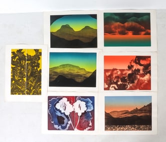 JOAN MILLER (20TH C.) ABSTRACT PRINT GROUPING