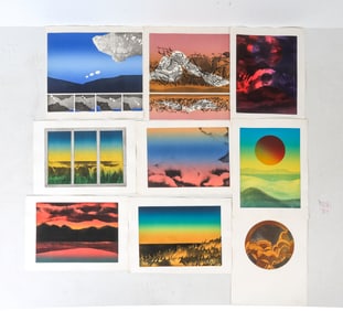 JOAN MILLER (20TH C.) ABSTRACT PRINT GROUPING