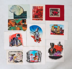 JOAN MILLER (20TH C.) ABSTRACT GROUPING