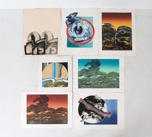 JOAN MILLER (20TH C.) ABSTRACT PRINT GROUPING