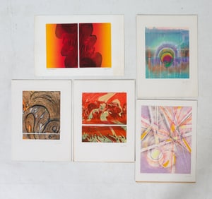 JOAN MILLER (20TH C.) ABSTRACT PRINT GROUPING