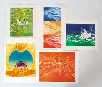 JOAN MILLER (20TH C.) ABSTRACT PRINT GROUPING