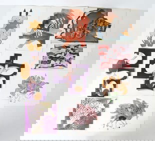 JOAN MILLER (20TH C.) ABSTRACT PRINT GROUPING