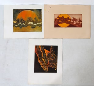 JOAN MILLER (20TH C.) ABSTRACT PRINT GROUPING