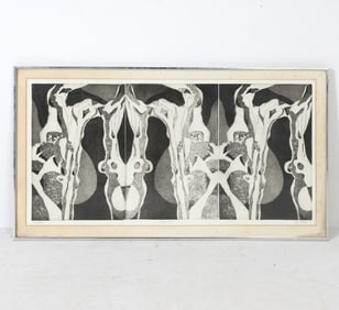 JOAN MILLER (20TH C.) ABSTRACT PRINT