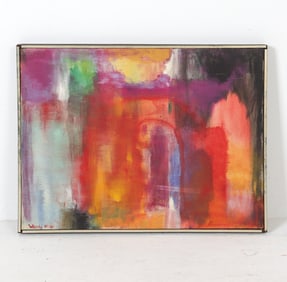 WENDY MILLER (20TH C.) ABSTRACT A/C