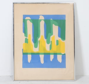 WENDY MILLER (20TH C.) ABSTRACT PRINT