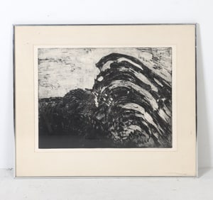 WENDY MILLER (20TH C.) ABSTRACT PRINT