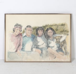 GAIL RAAB (20TH C.) WATERCOLOR DRAWING