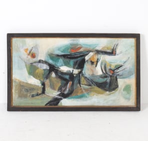 RITA LEFF (1907?1979) ABSTRACT O/C