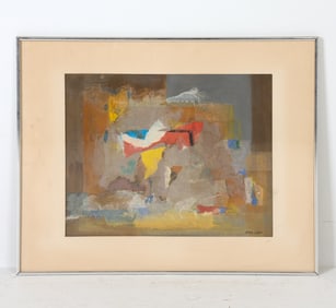 RITA LEFF (1907?1979) ABSTRACT MIXED MEDIA
