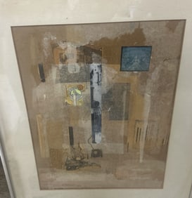 RITA LEFF (1907?1979) MIXED MEDIA COLLAGE